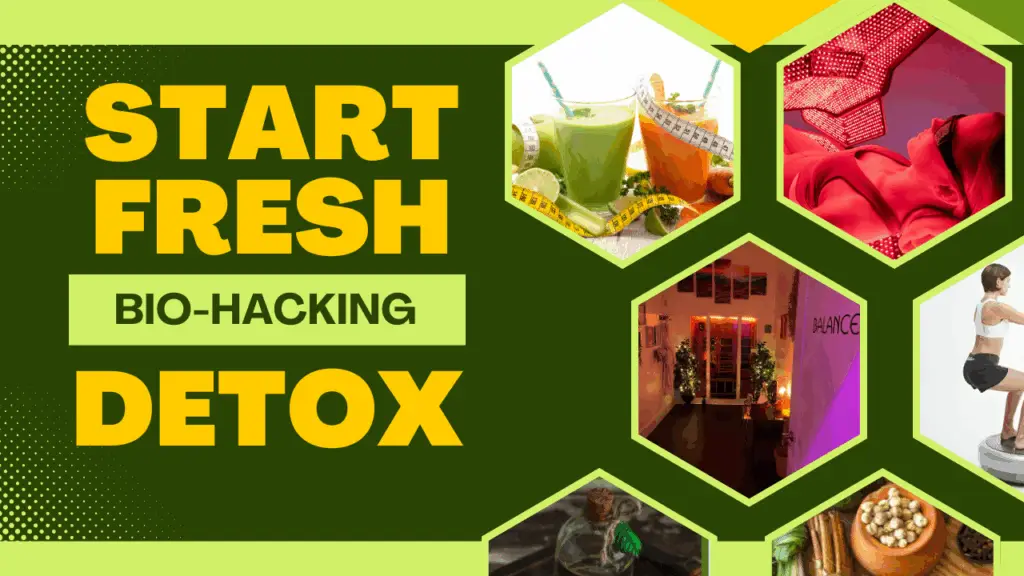Start Fresh bio-hacking detox program featuring green smoothies, wellness therapies, red light therapy, and holistic healing at Haute Healing Oasis